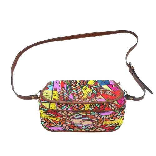 Cereals Popart by Nico Bielow Saddle Bag/Large (Model 1649)