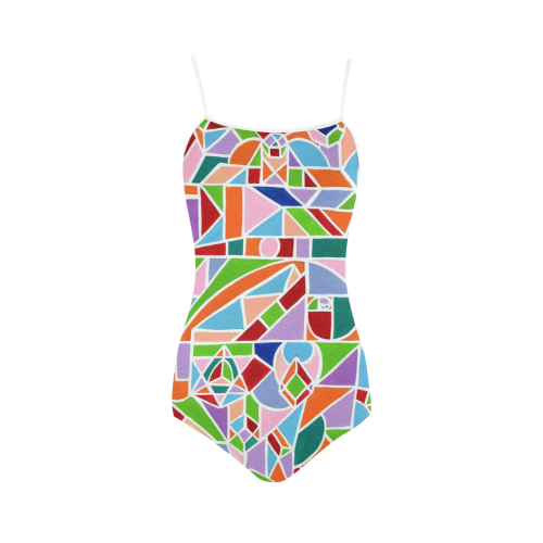 Sacred Geometry Strap Swimsuit ( Model S05)