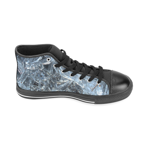 Iced Glass Men’s Classic High Top Canvas Shoes /Large Size (Model 017)