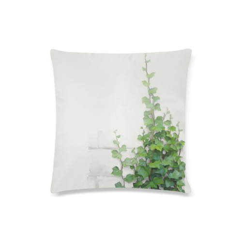 Watercolor Vines, climbing plant Custom Zippered Pillow Case 16"x16"(Twin Sides)