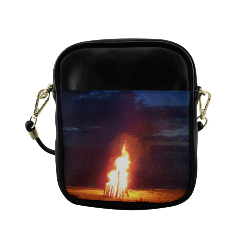 Beach Bonfire Blazing Sling Bag (Model 1627)