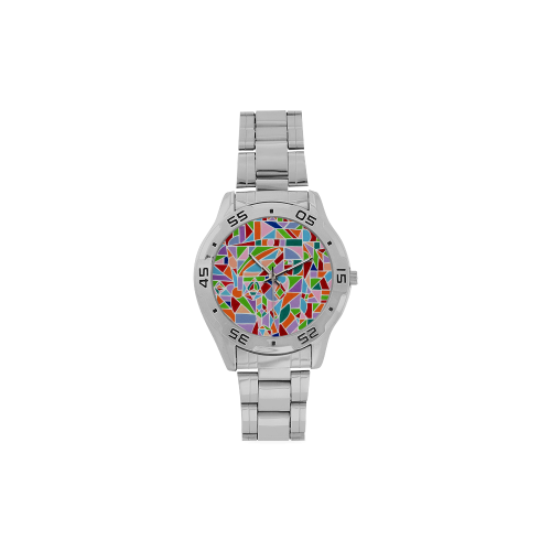 Sacred Geometry Men's Stainless Steel Analog Watch(Model 108)