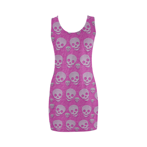 skulls pinky dress Medea Vest Dress (Model D06)