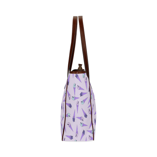 Purple Ice Cream Fun Classic Tote Bag (Model 1644)