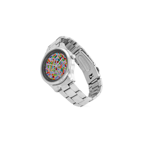 Sacred Geometry Men's Stainless Steel Watch(Model 104)