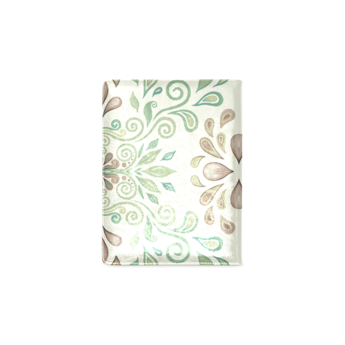 Green watercolor ornament Custom NoteBook B5