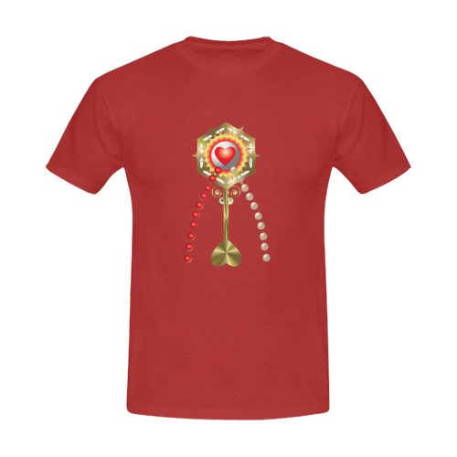 Catholic Holy Communion: Divine Mercy -Maroon Men's Slim Fit T-shirt (Model T13)