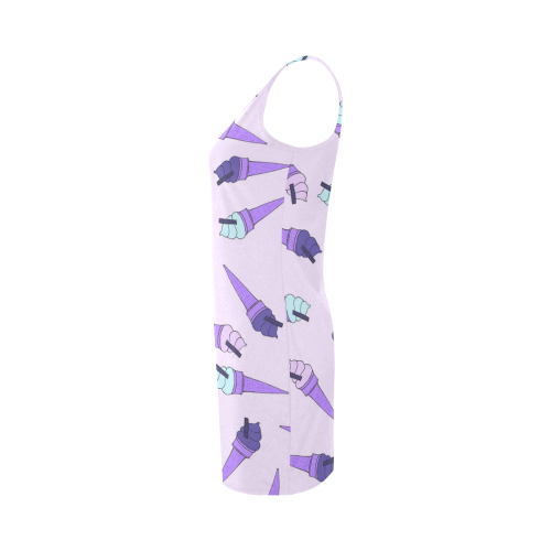 Purple Ice Cream Fun Medea Vest Dress (Model D06)
