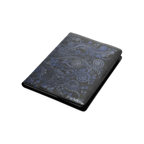 Ornamental Blue on Gray Custom NoteBook B5