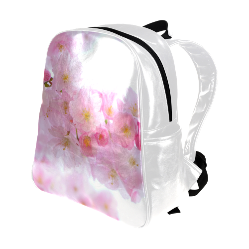 Beautiful Pink Japanese Cherry Tree Blossom Multi-Pockets Backpack (Model 1636)
