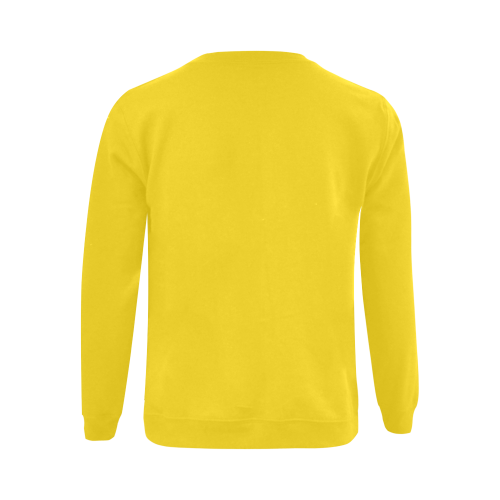Catholic Holy Communion: Divine Mercy -Yellow Gildan Crewneck Sweatshirt(NEW) (Model H01)