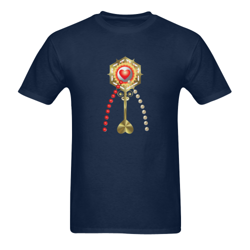 Catholic Holy Communion: Divine Mercy - Navy Blue Men's T-Shirt in USA Size (Two Sides Printing)