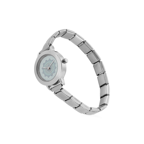 Turquoise Mandala Twelfe-pointed Star Women's Italian Charm Watch(Model 107)