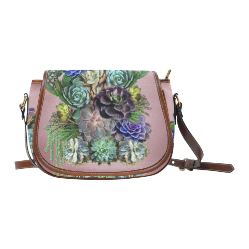 Succulent display Saddle Bag/Small (Model 1649) Full Customization