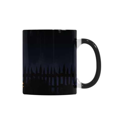 Happy Halloween with  a owl in the night Custom Morphing Mug