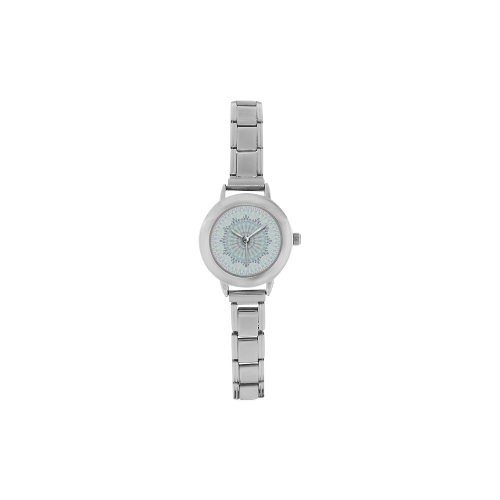 Turquoise Mandala Twelfe-pointed Star Women's Italian Charm Watch(Model 107)