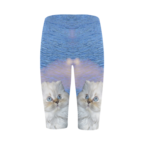 Cat and Water Hestia Cropped Leggings (Model L03)