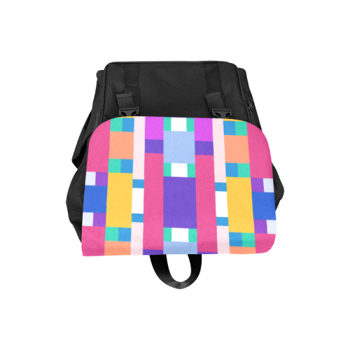 Rectangles Casual Shoulders Backpack (Model 1623)