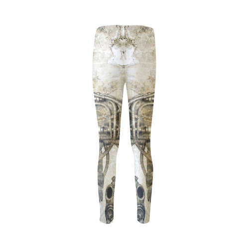 Awesome technical skull, vintage design Cassandra Women's Leggings (Model L01)