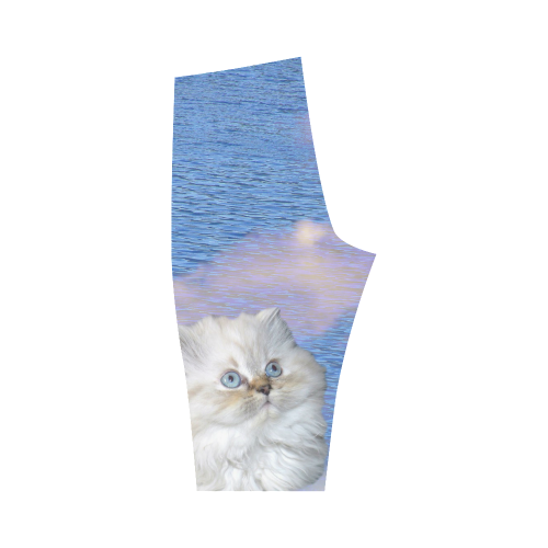 Cat and Water Hestia Cropped Leggings (Model L03)