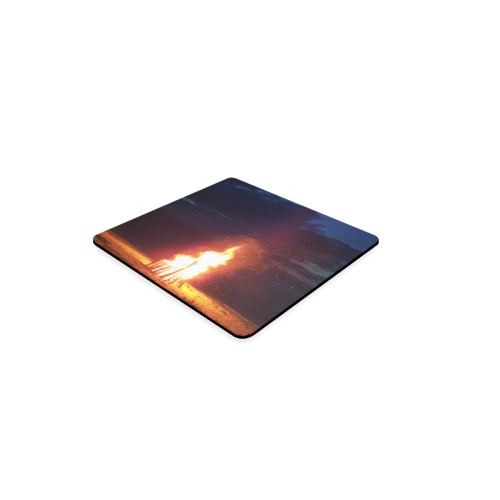 Beach Bonfire Blazing Square Coaster