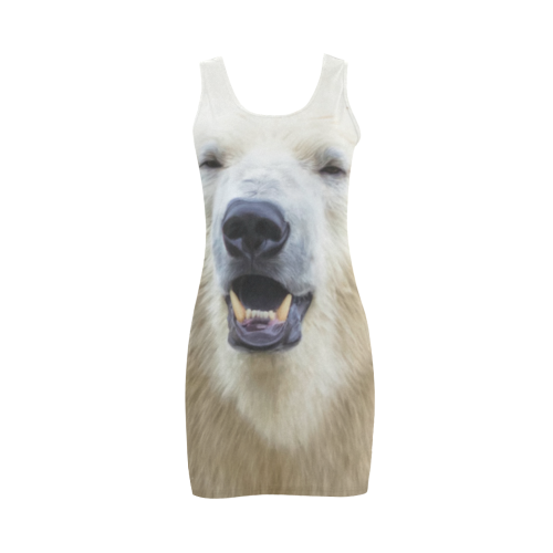 Cute  Zoo Polar Bear Medea Vest Dress (Model D06)