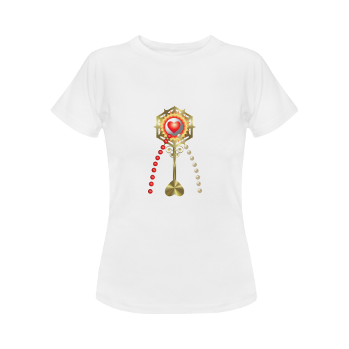 Catholic Holy Communion: Divine Mercy - White Women's Classic T-Shirt (Model T17）