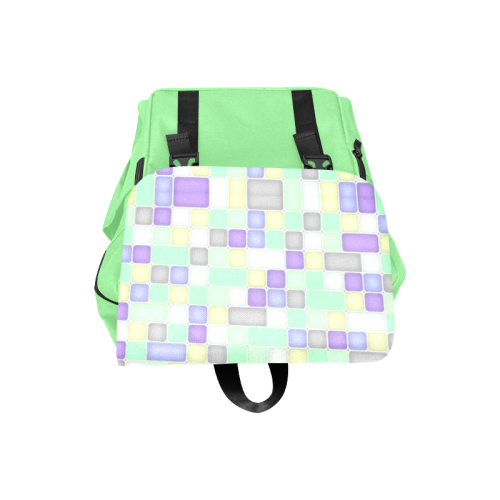 Squares Casual Shoulders Backpack (Model 1623)