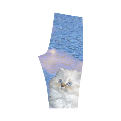Cat and Water Hestia Cropped Leggings (Model L03)