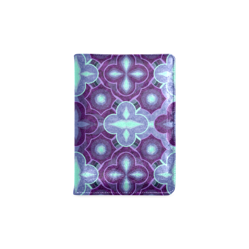 Purple blue pattern Custom NoteBook A5