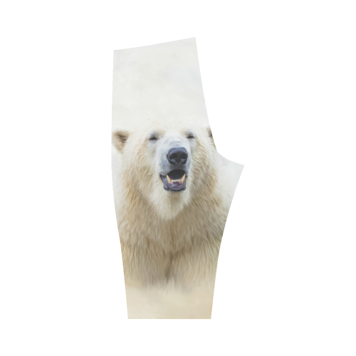 Cute  Zoo Polar Bear Hestia Cropped Leggings (Model L03)