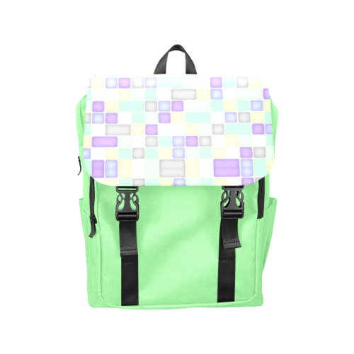 Squares Casual Shoulders Backpack (Model 1623)