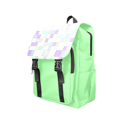 Squares Casual Shoulders Backpack (Model 1623)