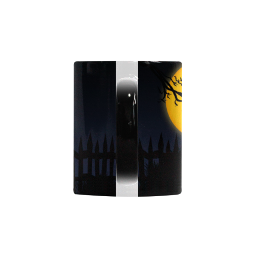 Happy Halloween with  a owl in the night Custom Morphing Mug