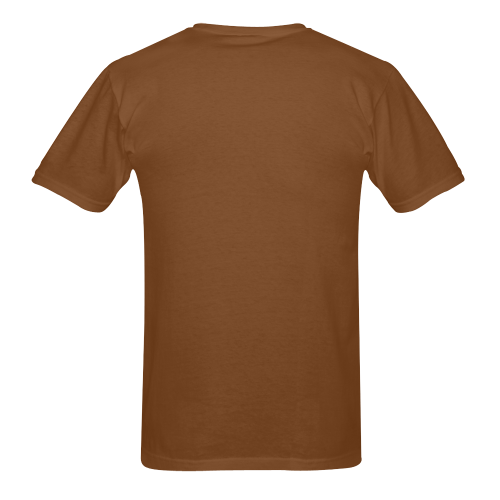Catholic Holy Communion: Divine Mercy - Chocolate Brown Men's T-Shirt in USA Size (Two Sides Printing)
