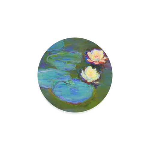 Monet Water Lilies Round Coaster