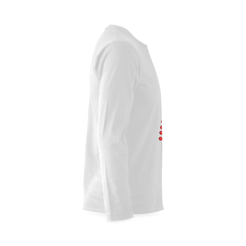 Catholic Holy Communion: Divine Mercy - White Sunny Men's T-shirt (long-sleeve) (Model T08)