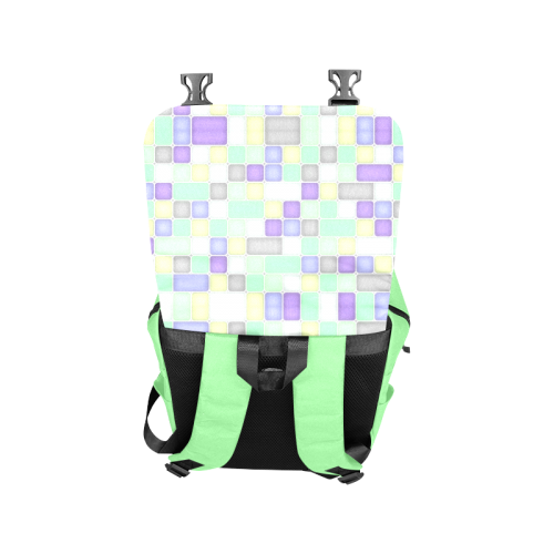 Squares Casual Shoulders Backpack (Model 1623)