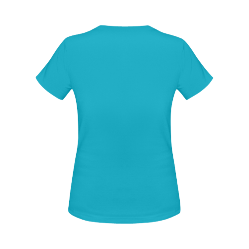 Catholic Holy Communion: Divine Mercy - Turquoise Women's Classic T-Shirt (Model T17）