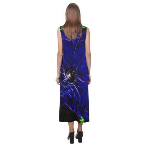 Blue Petunia Topaz Phaedra Sleeveless Open Fork Long Dress (Model D08)