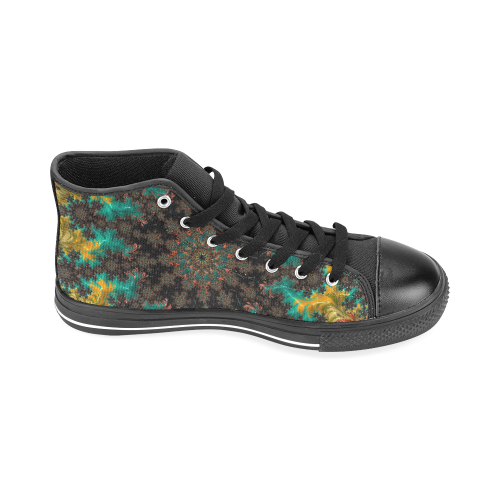 Fractal20160837 Men’s Classic High Top Canvas Shoes /Large Size (Model 017)