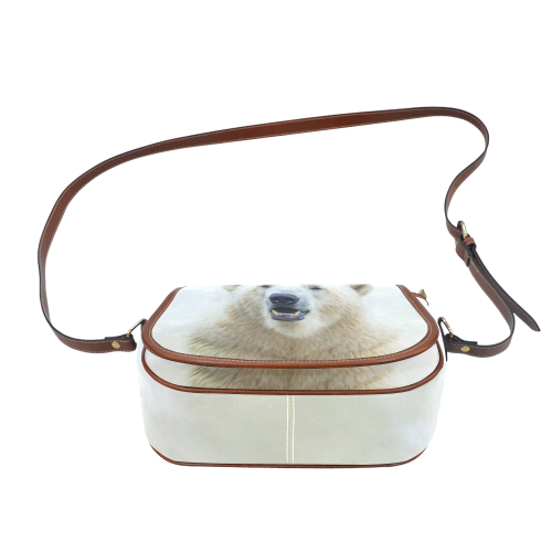 Cute  Zoo Polar Bear Saddle Bag/Small (Model 1649) Full Customization