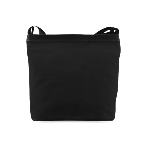 Crazy Spiral Shapes Pattern - Black White Crossbody Bags (Model 1613)