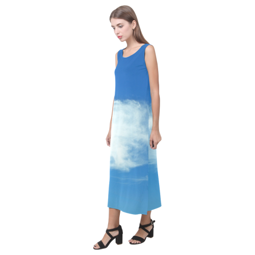 Summer Clouds Phaedra Sleeveless Open Fork Long Dress (Model D08)