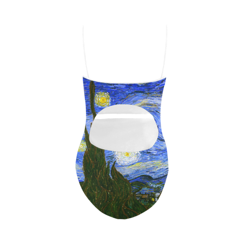 Van Gogh Starry Night Tree Strap Swimsuit ( Model S05)