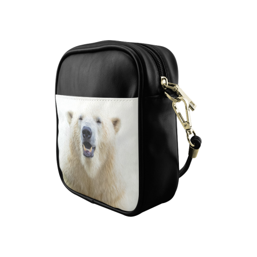 Cute  Zoo Polar Bear Sling Bag (Model 1627)