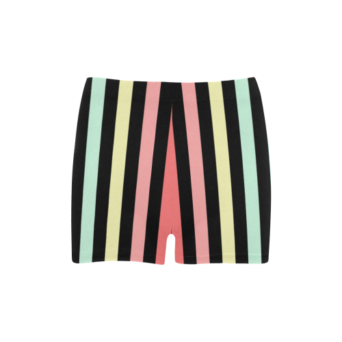 Rainbow Stripes Briseis Skinny Shorts (Model L04)