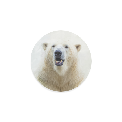 Cute  Zoo Polar Bear Round Coaster