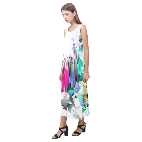 Broken Mirror by Artdream Phaedra Sleeveless Open Fork Long Dress (Model D08)