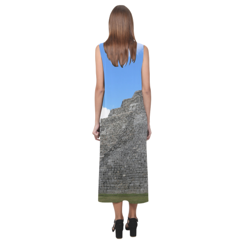 Chichen Itza Phaedra Sleeveless Open Fork Long Dress (Model D08)